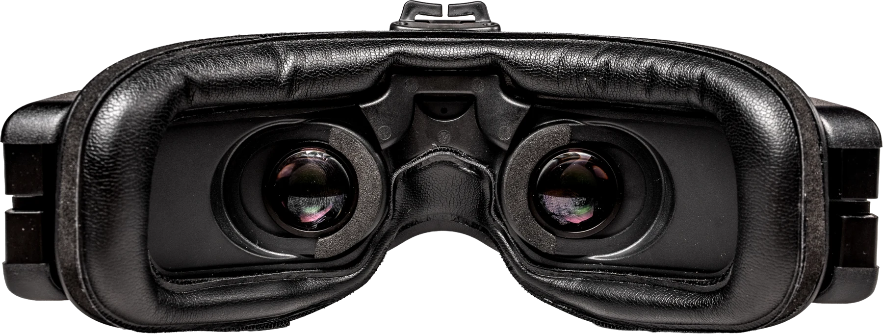Back of Fat Shark FPV goggles, looking into the lenses